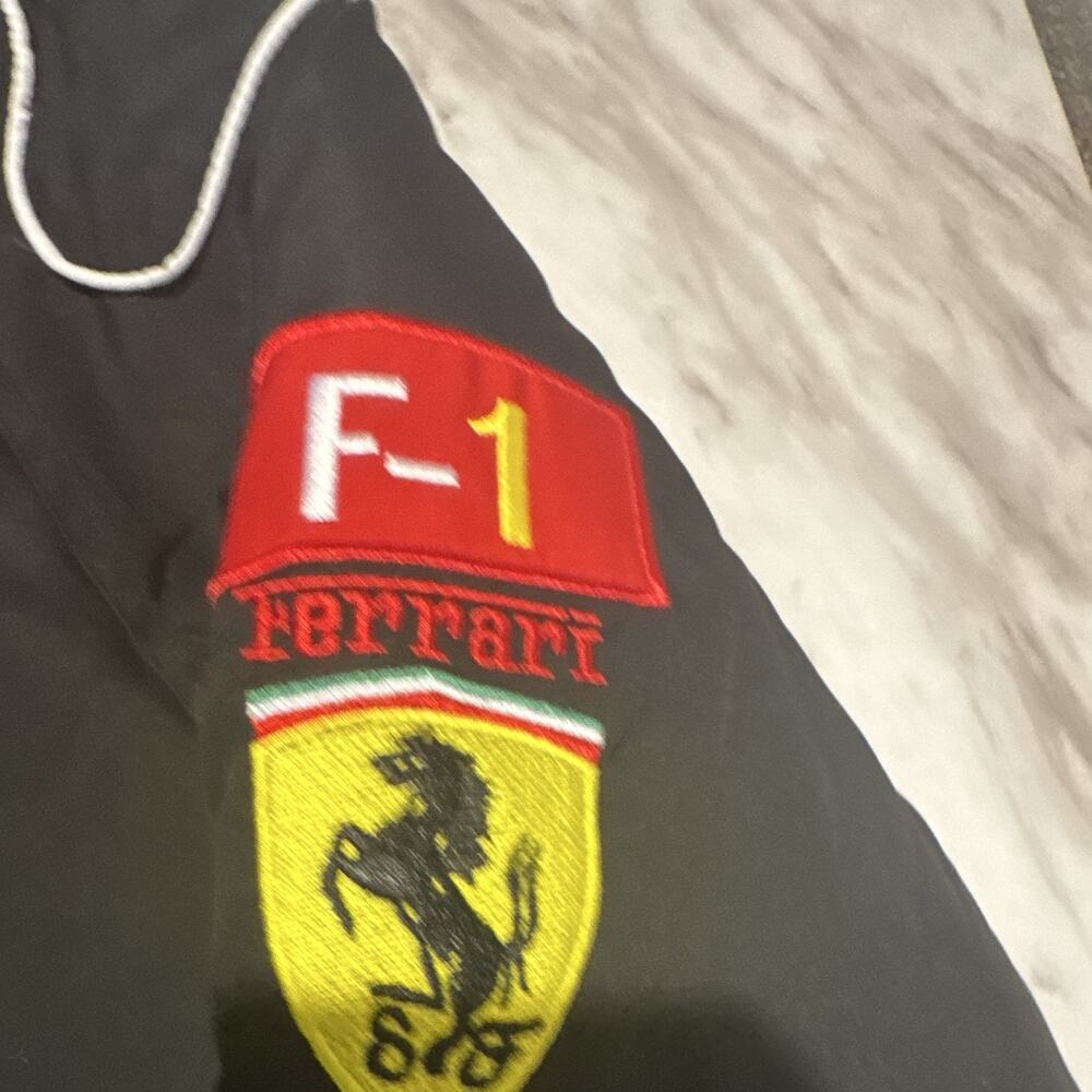 Mens Ferrari Racing Jacket With Embroidered Logos Size Large - Picture 11 of 14
